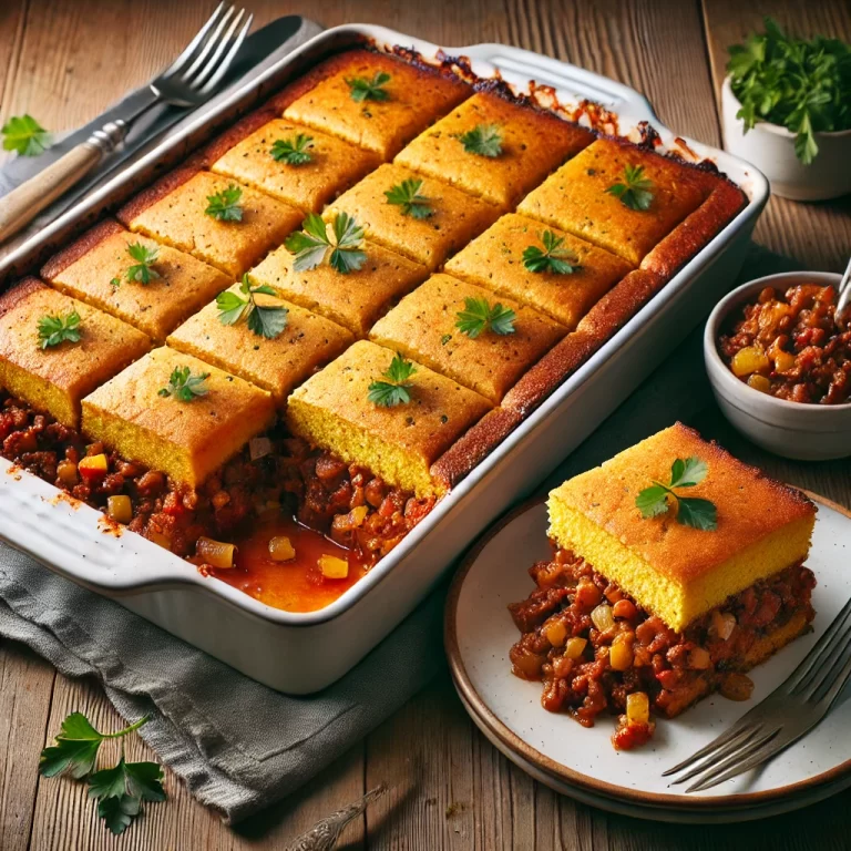 Sloppy Joe Cornbread Casserole