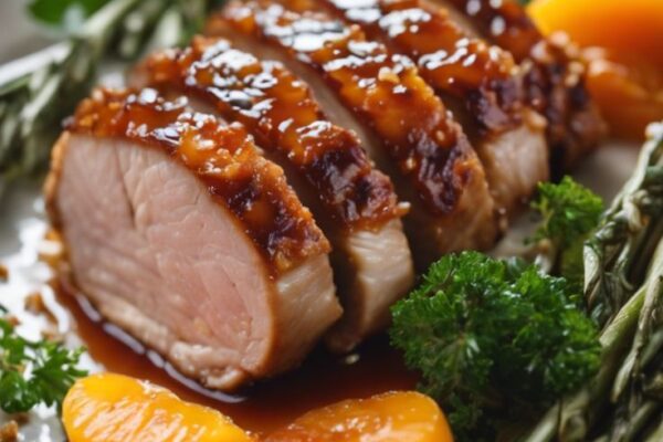 Savor this easy Roasted Pork Loin with a honey-Dijon glaze. Perfectly juicy and flavorful, it's ideal for any occasion. Elevate your dinner tonight