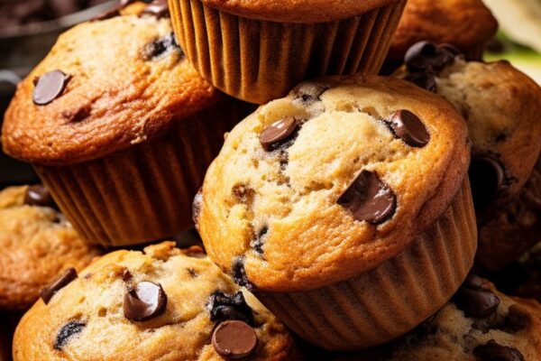 "Discover how to cook deliciously moist Banana Chocolate Chip Muffins with this easy recipe. Perfect for breakfast or a sweet snack any time!"