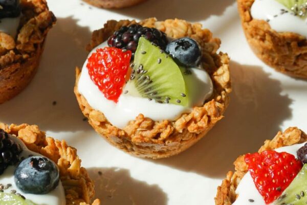 Discover how to cook delightful Granola Cups filled with yogurt and berries. Perfect for breakfast or a healthy snack, they're a tasty treat you'll love!