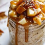 Savor the taste of fall with these easy Caramel Apple Overnight Oats! Prepare a delicious, nutritious breakfast that’s ready when you are. Perfect for busy mornings!