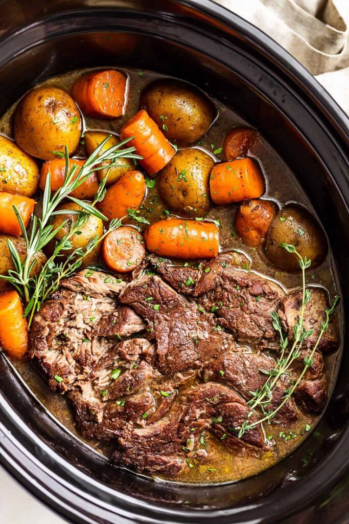 Discover the ultimate comfort food with this tender Slow Cooker Pot Roast. Easy to prepare, packed with flavor, and perfect for family gatherings